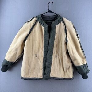 Vintage 50s Military Liner Jacket Mens Large Wool Fleece USAF For M-51 Parka